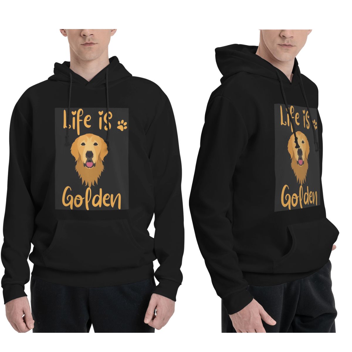 Winter Clothing Quotes - GOLDEN RETRIEVER Quote Hoodies Men Women