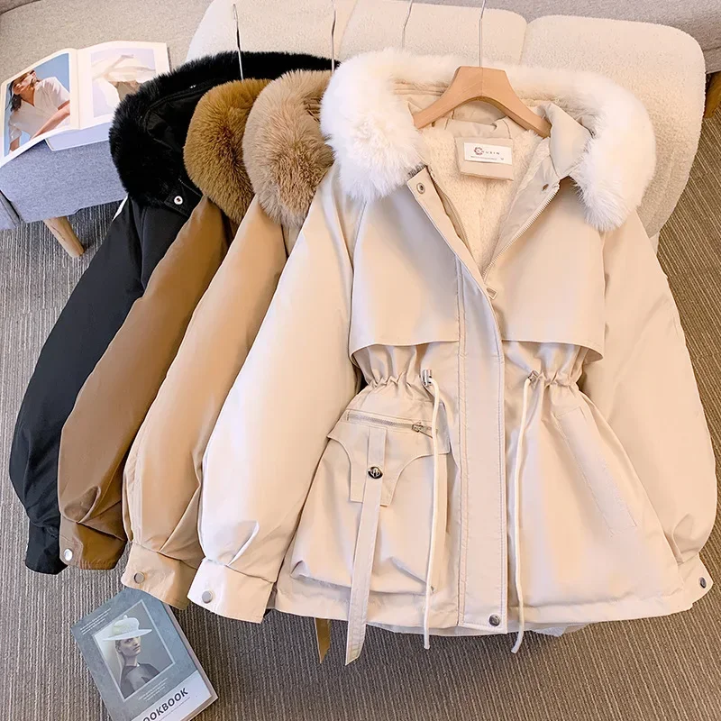Winter Clothing Offer - Fleece Lined Hood Down Jacket Winter