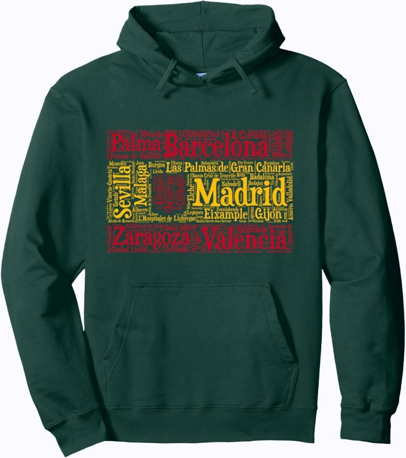 Spain Flag with Spanish City N - Winter Clothing Name incelemesi ve fiyatı
