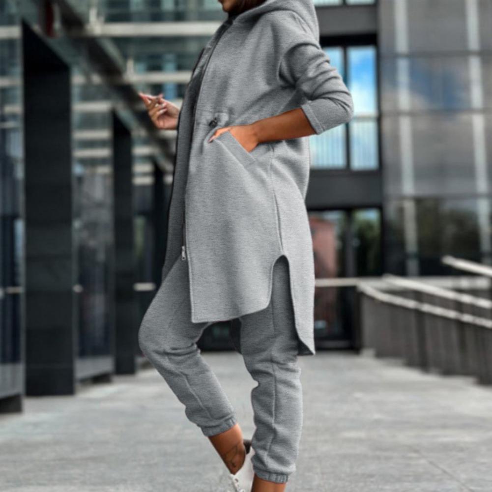 Pants Set Women Tracksuit Zipp - Winter Clothing Hoodie incelemesi ve fiyatı