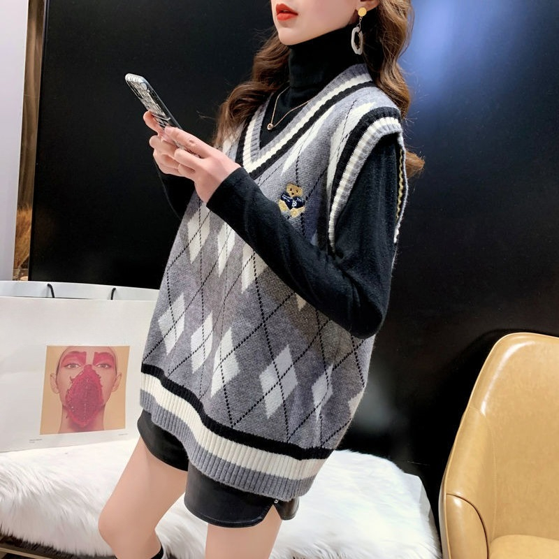 Red Knit Vests for Women Sleev - Winter Clothing Offer incelemesi ve fiyatı