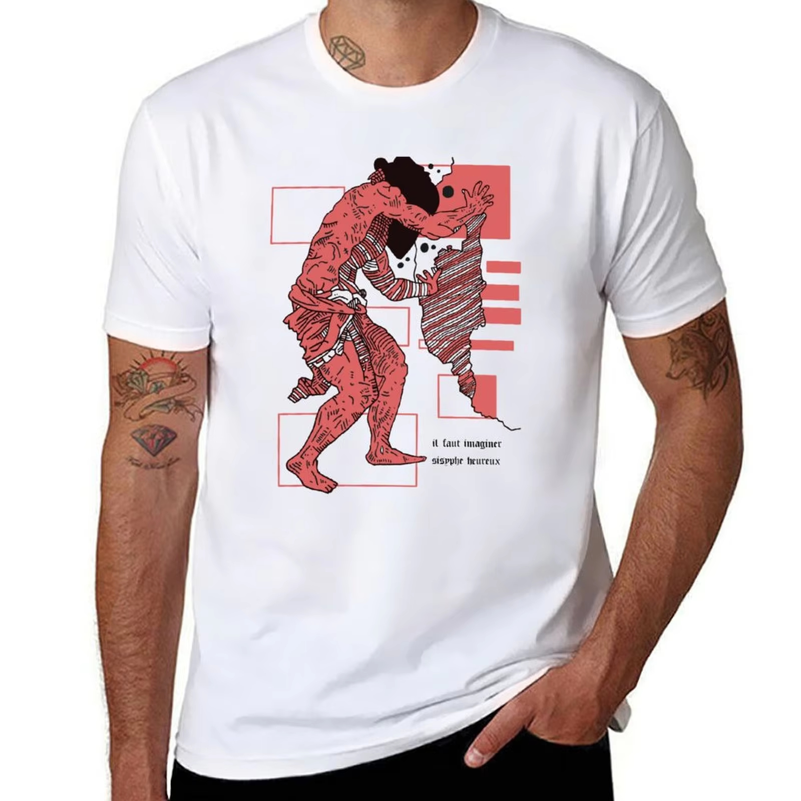 Sisyphus - Camus Quote Abstrac - Winter Clothing Quotes incelemesi ve fiyatı