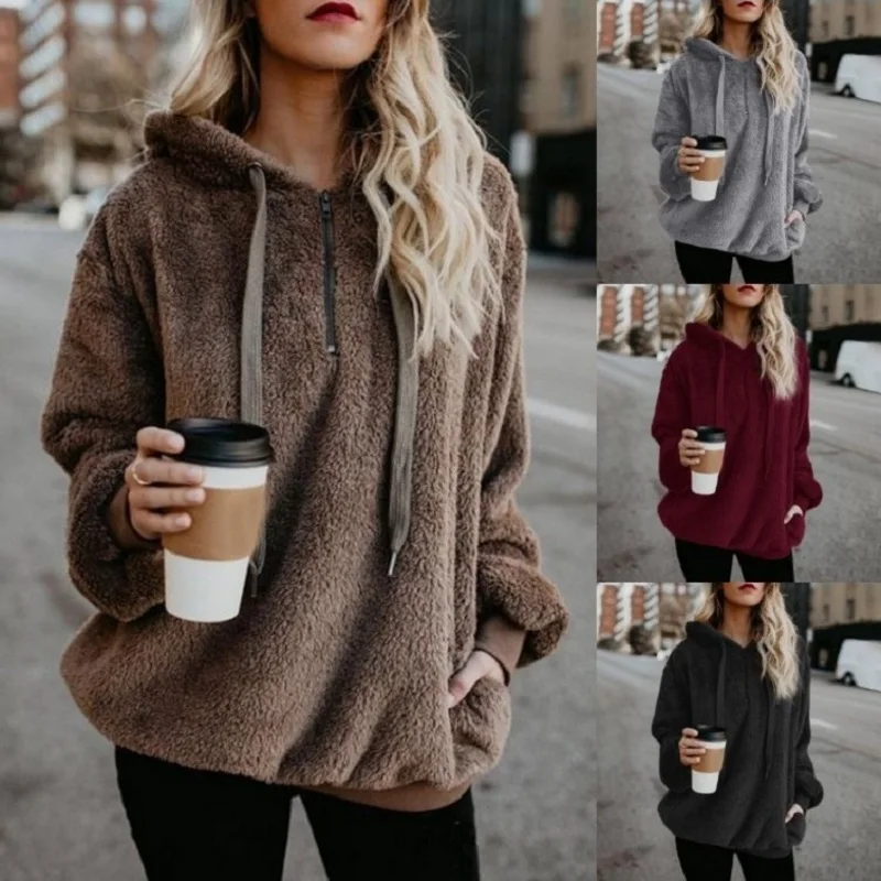 Women's Long-Sleeved Hooded Sw - Winter Clothing Offer incelemesi ve fiyatı