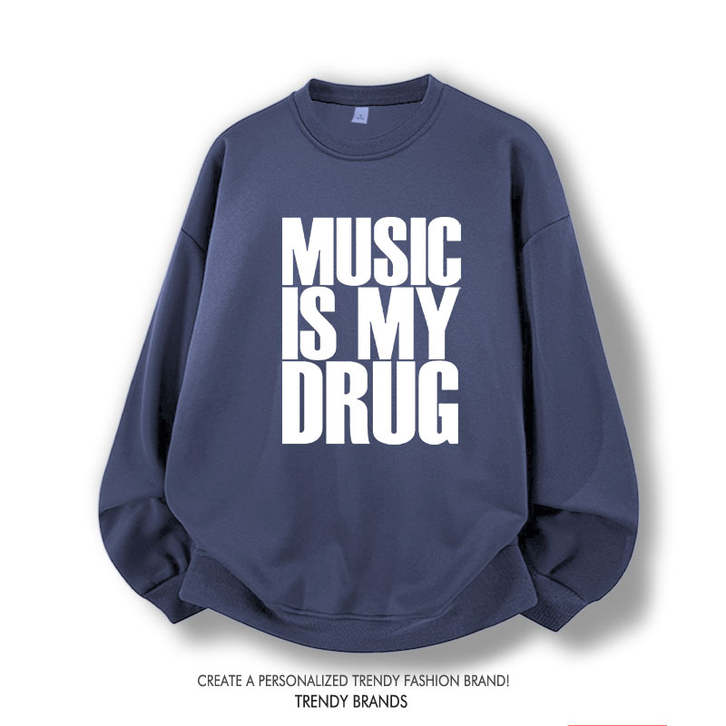 Fun Music Quote Sweatirt Loose - Winter Clothing Quotes incelemesi ve fiyatı