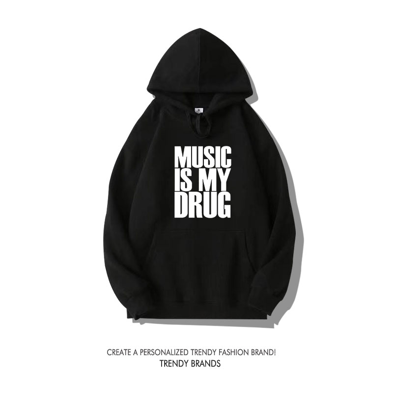 Fun Music Quote Sweatirt Loose - Winter Clothing Quotes incelemesi ve fiyatı