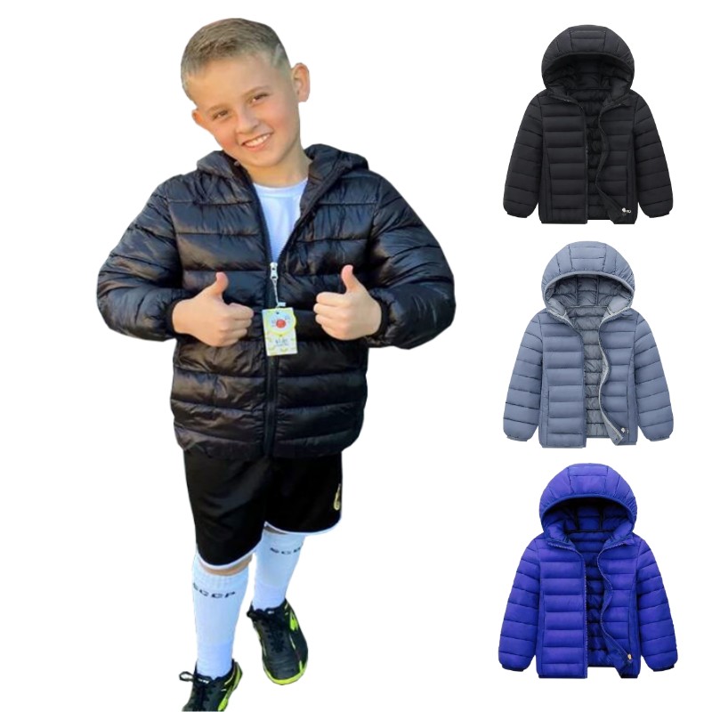 Hooded Lightweight Down Jacket - Winter Clothing Kids incelemesi ve fiyatı