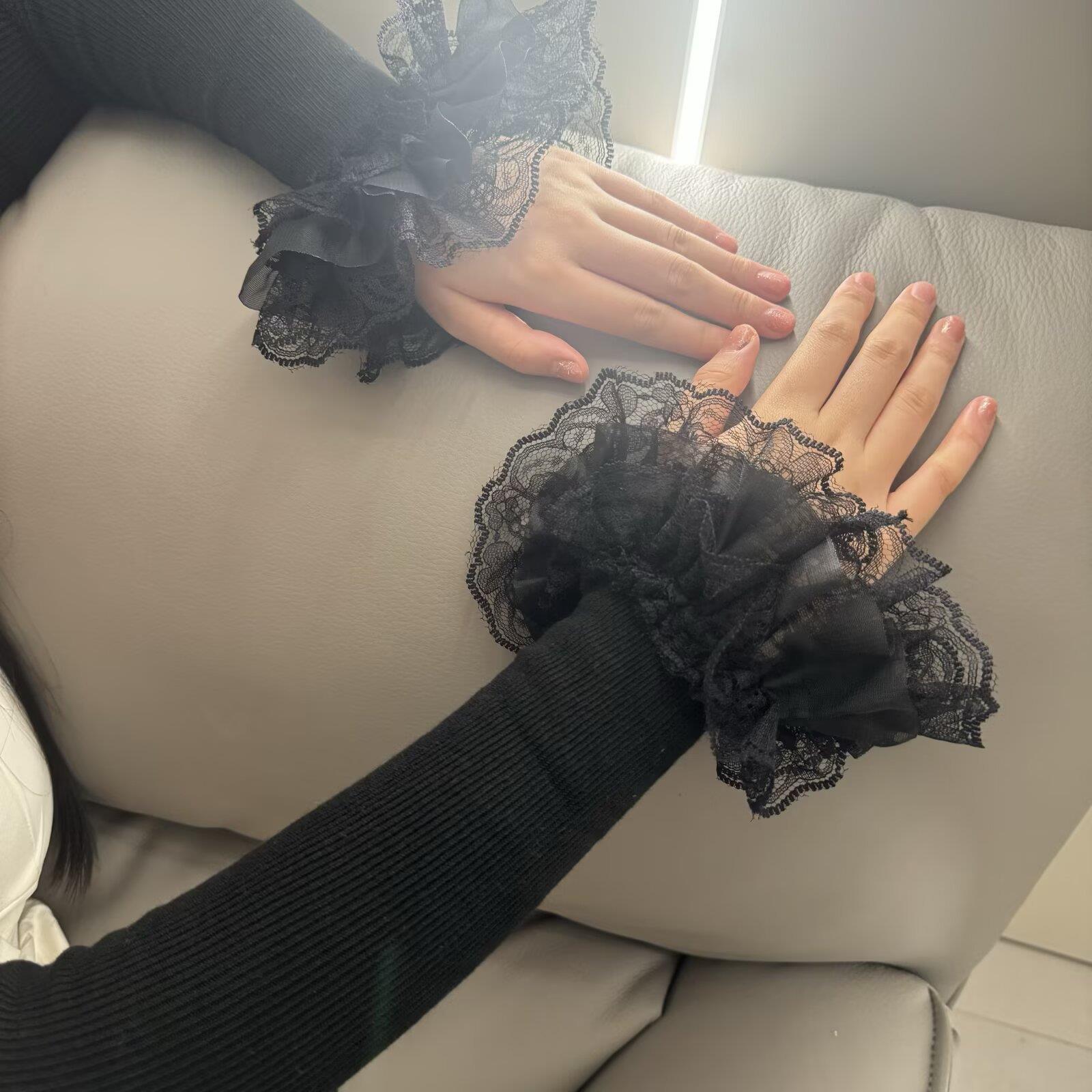 * Lolita Hand Sleeve Knitted P - Winter Clothing Girls incelemesi ve fiyatı