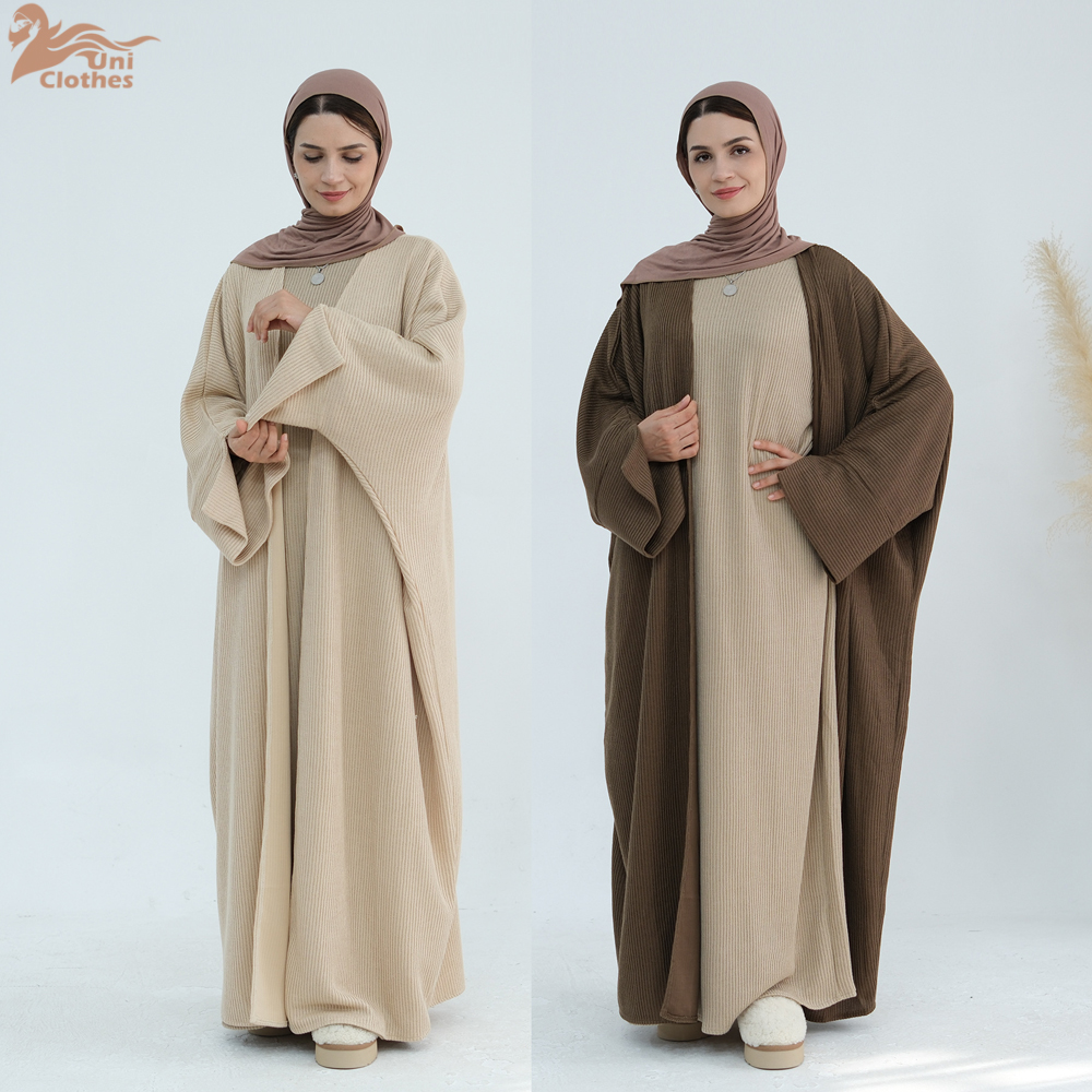 Abaya Thick Knitted Winter Fal - Winter Clothing Dubai incelemesi ve fiyatı