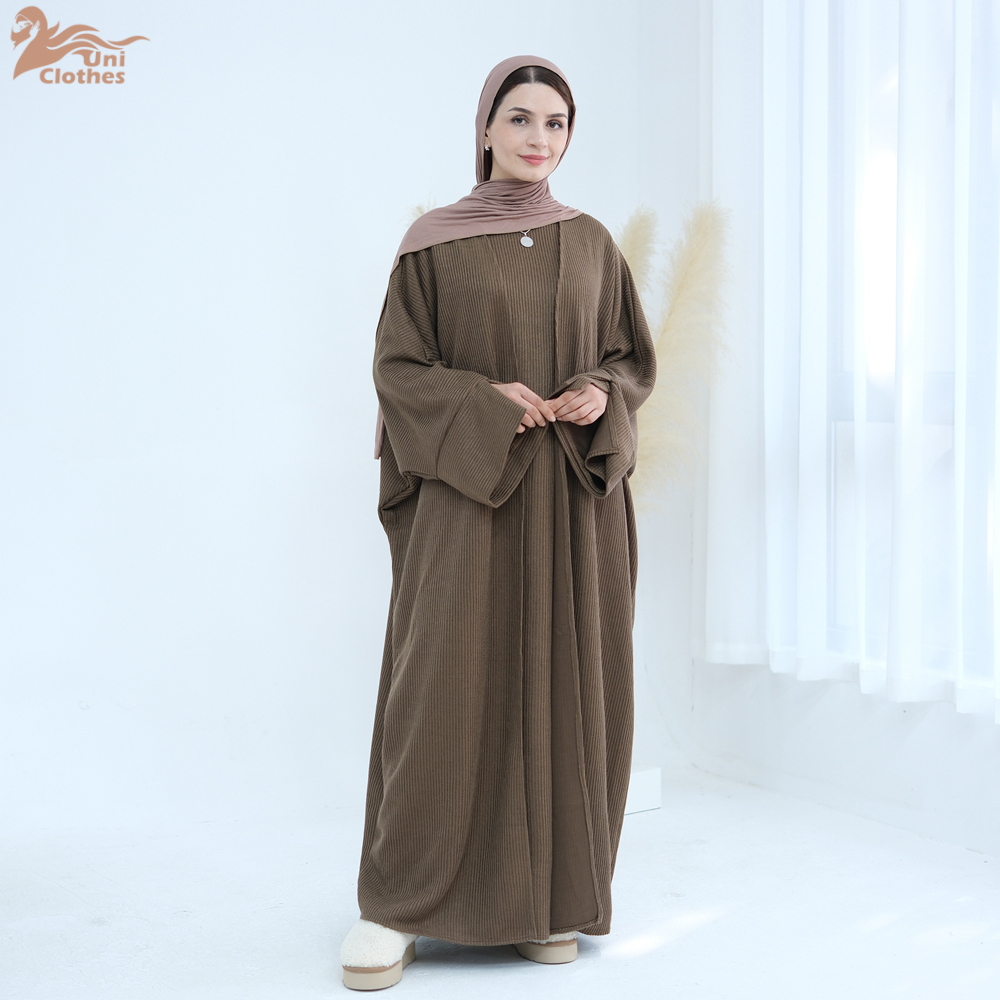 Abaya Thick Knitted Winter Fal - Winter Clothing Dubai incelemesi ve fiyatı