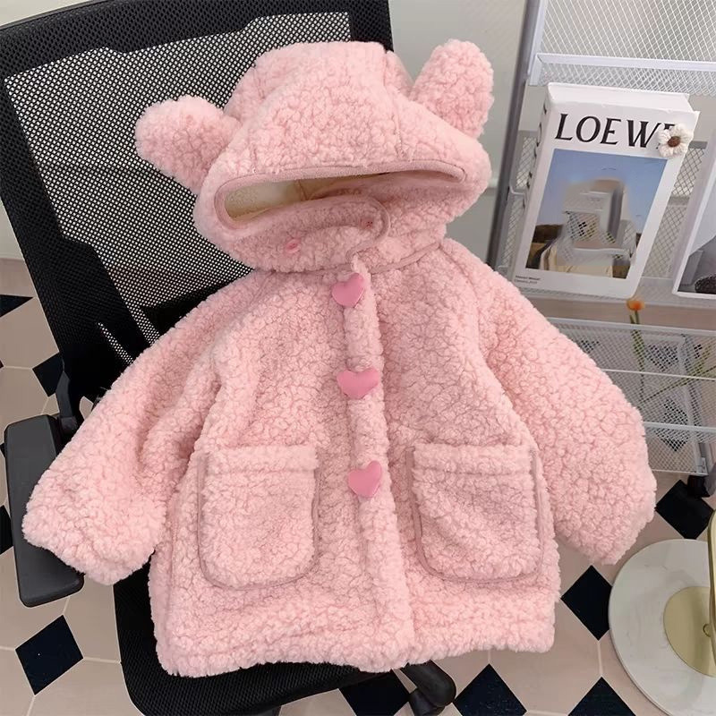 Thickened Fleece Girls Coats C - Winter Clothing Activities For Toddlers incelemesi ve fiyatı