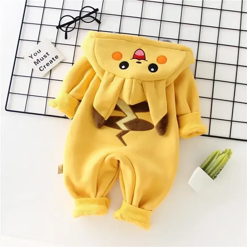 New Cute Cartoon Pokemon Pikac - Winter Clothing Kids incelemesi ve fiyatı