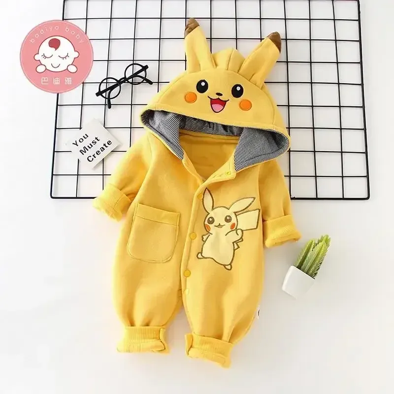 New Cute Cartoon Pokemon Pikac - Winter Clothing Kids incelemesi ve fiyatı