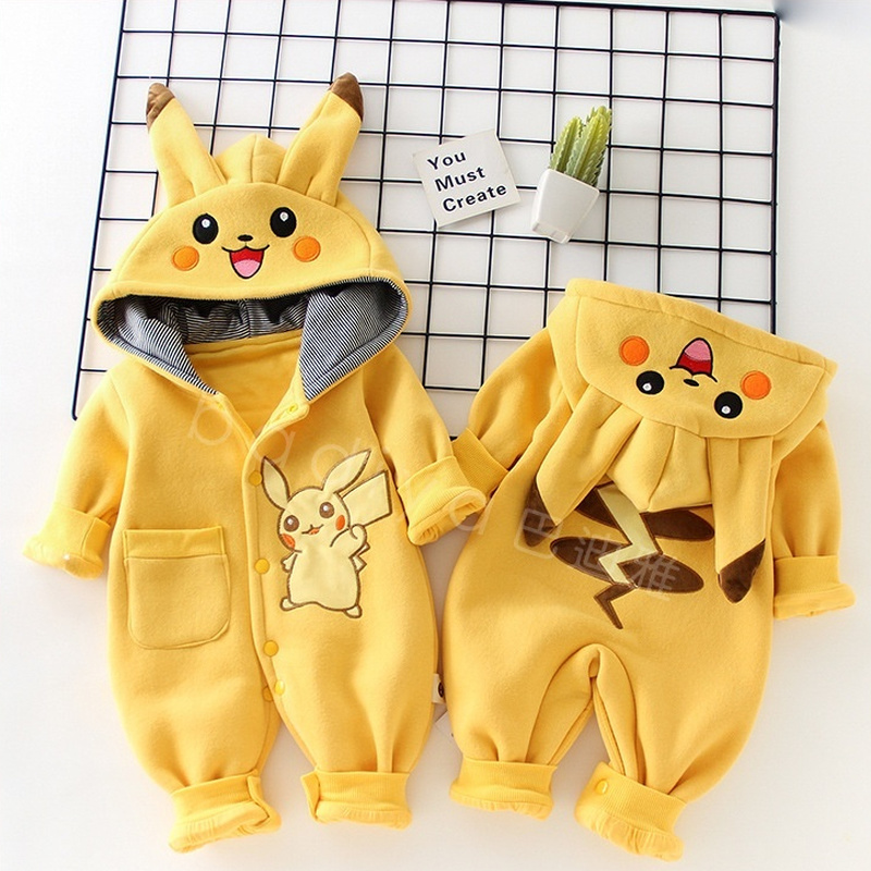 New Cute Cartoon Pokemon Pikac - Winter Clothing Kids incelemesi ve fiyatı