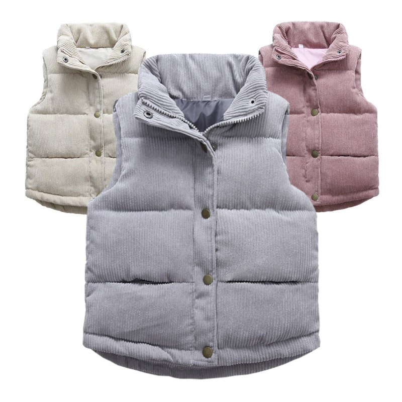 Kids Boys Girls Corduroy Vests - Winter Clothing Kids incelemesi ve fiyatı