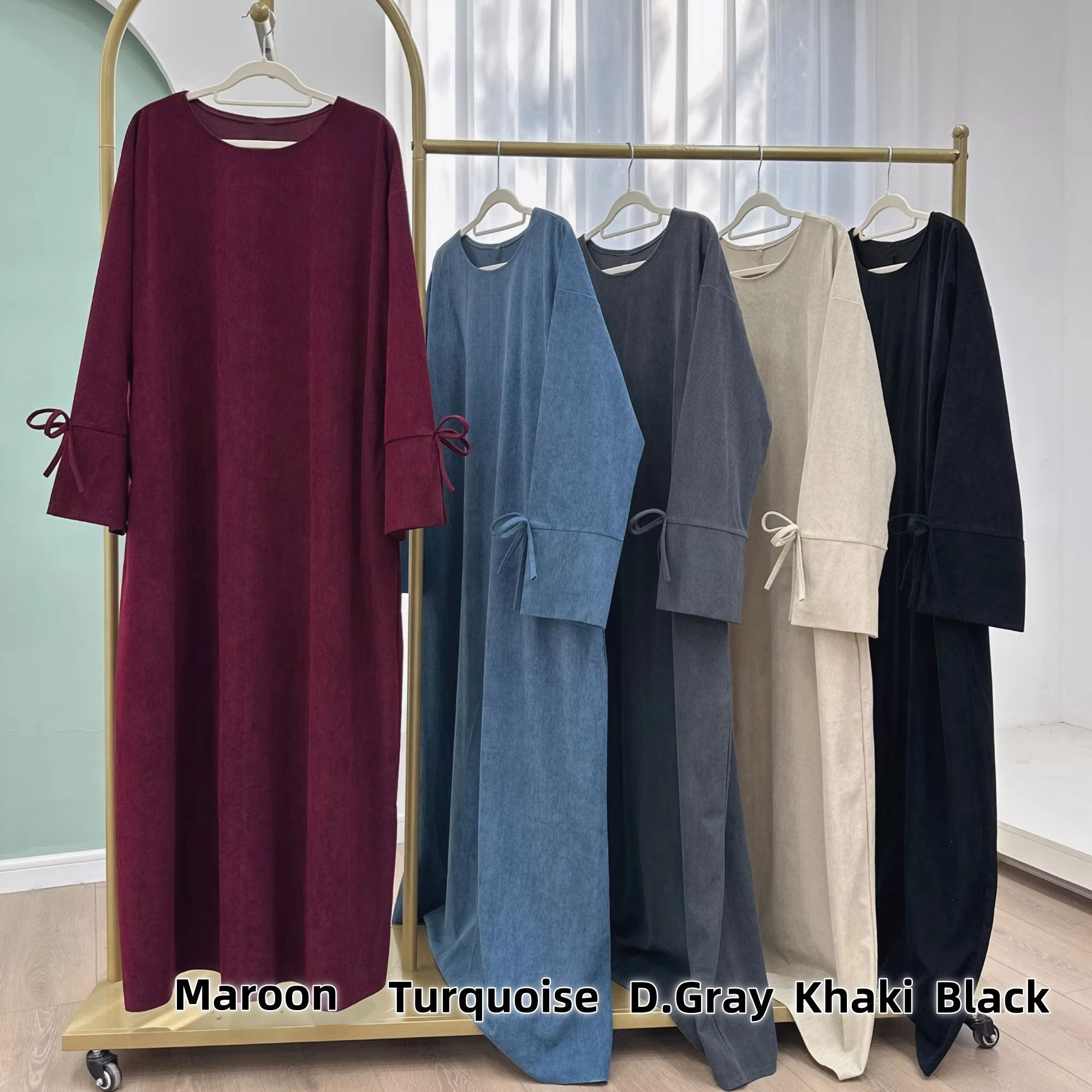 Ramadan Bow-knot Dubai Abaya D - Winter Clothing Dubai incelemesi ve fiyatı