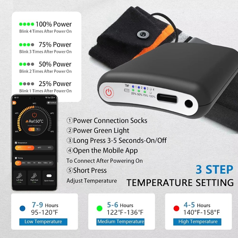For Winter Heated Glove Insole - Heated Insole Rechargeable incelemesi ve fiyatı