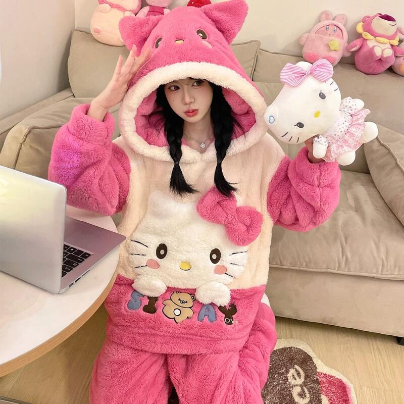 Sanrios Cinnamoroll Coral Velv - Winter Clothing Hoodie incelemesi ve fiyatı