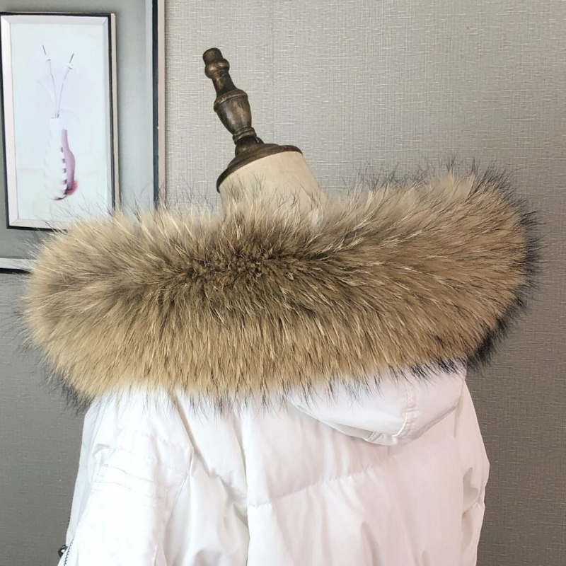Real Fur Collar for Coat Parka - Winter Clothing Hoodie incelemesi ve fiyatı