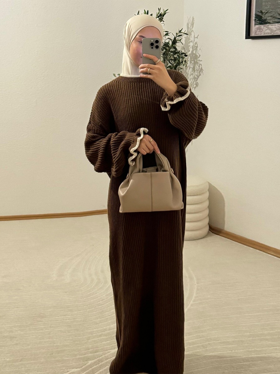 Muslim Women Winter Dubai Abay - Winter Clothing Dubai incelemesi ve fiyatı