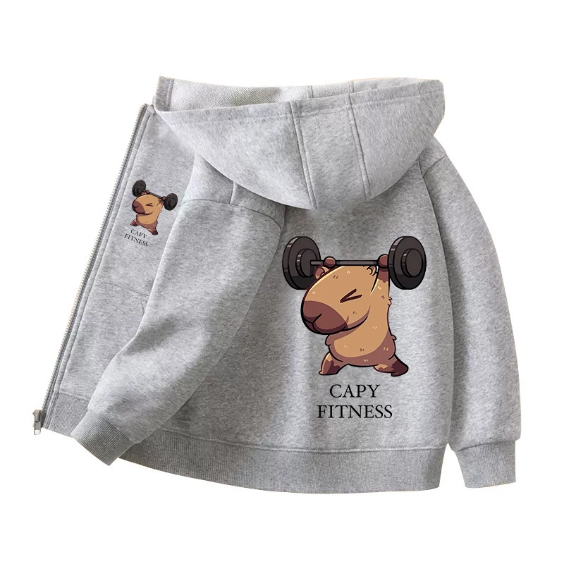 Capybara Zipper Hoodies Coats  - Winter Clothing Girls incelemesi ve fiyatı
