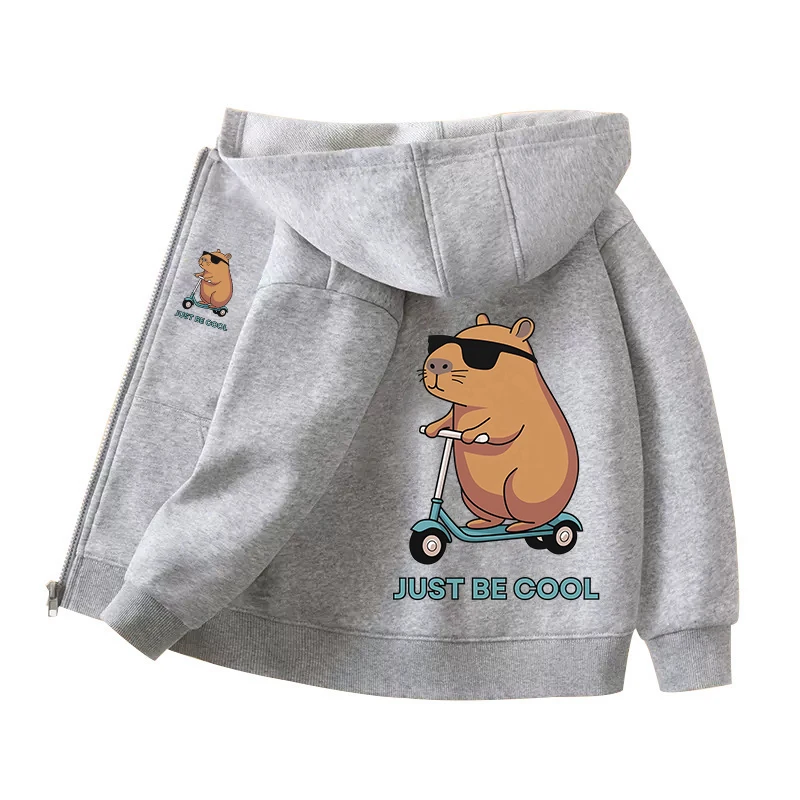 Capybara Zipper Hoodies Coats  - Winter Clothing Girls incelemesi ve fiyatı