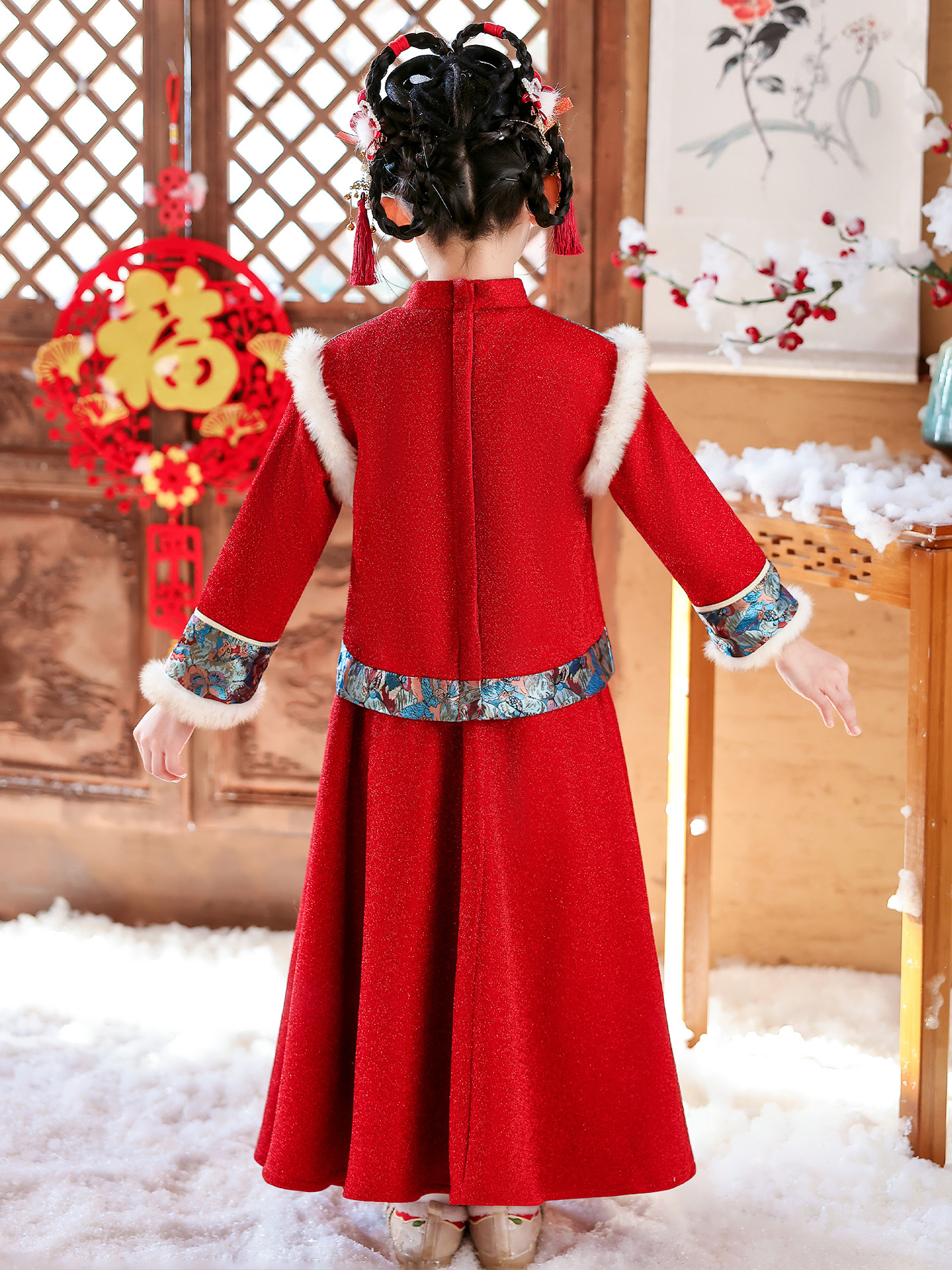 Girls Winter New Thick Qipao H - Winter Clothing Kids incelemesi ve fiyatı