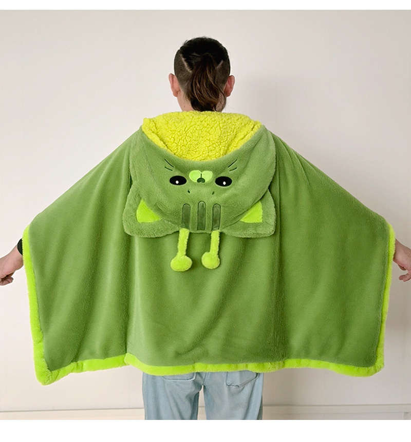 Cartoon Cute Alien Cat Hooded  - Winter Clothing Girls incelemesi ve fiyatı