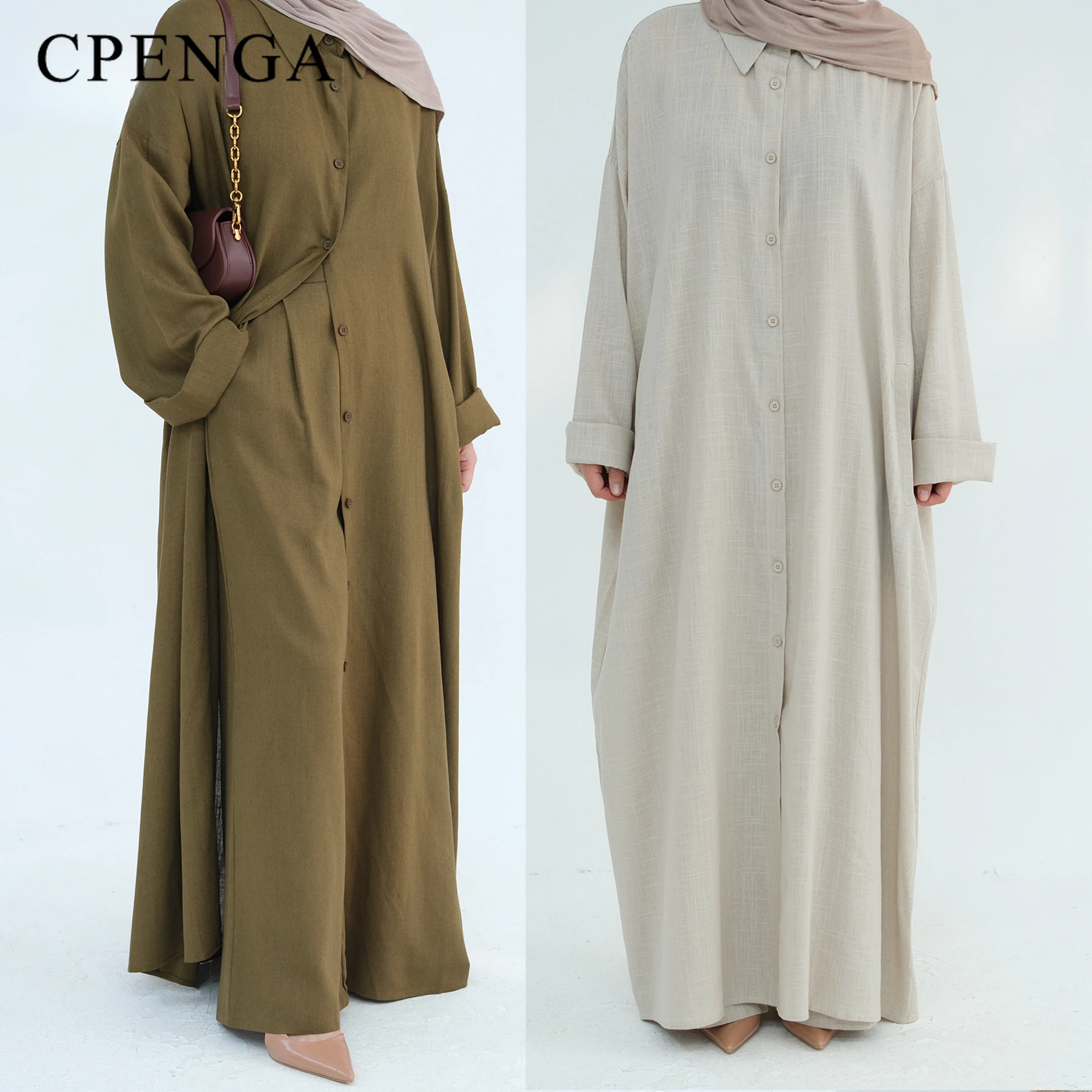 Ramadan Two Piece Linen Muslim - Winter Clothing Dubai incelemesi ve fiyatı