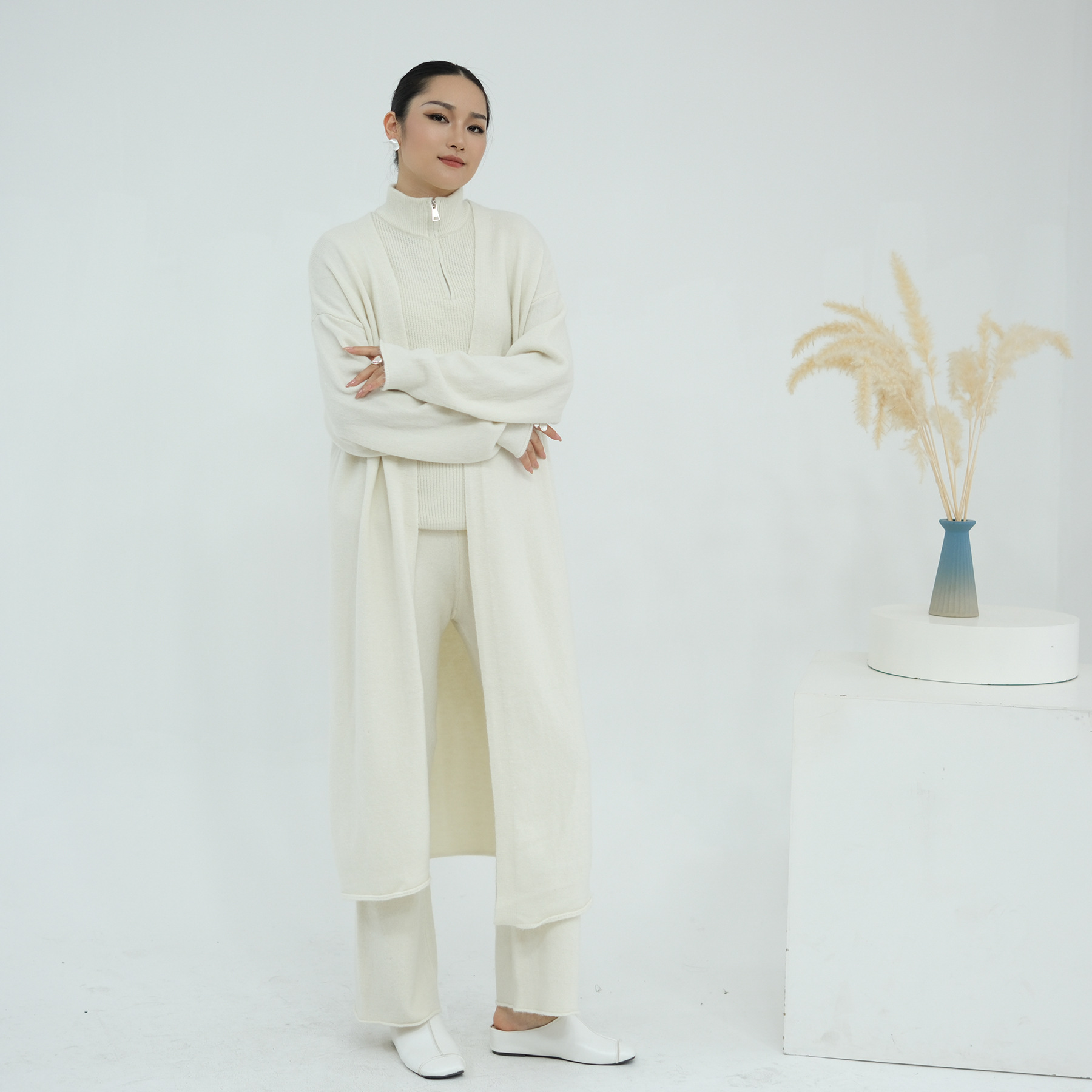 3PCS Women Muslim Sweater Sets - Winter Clothing Dubai incelemesi ve fiyatı