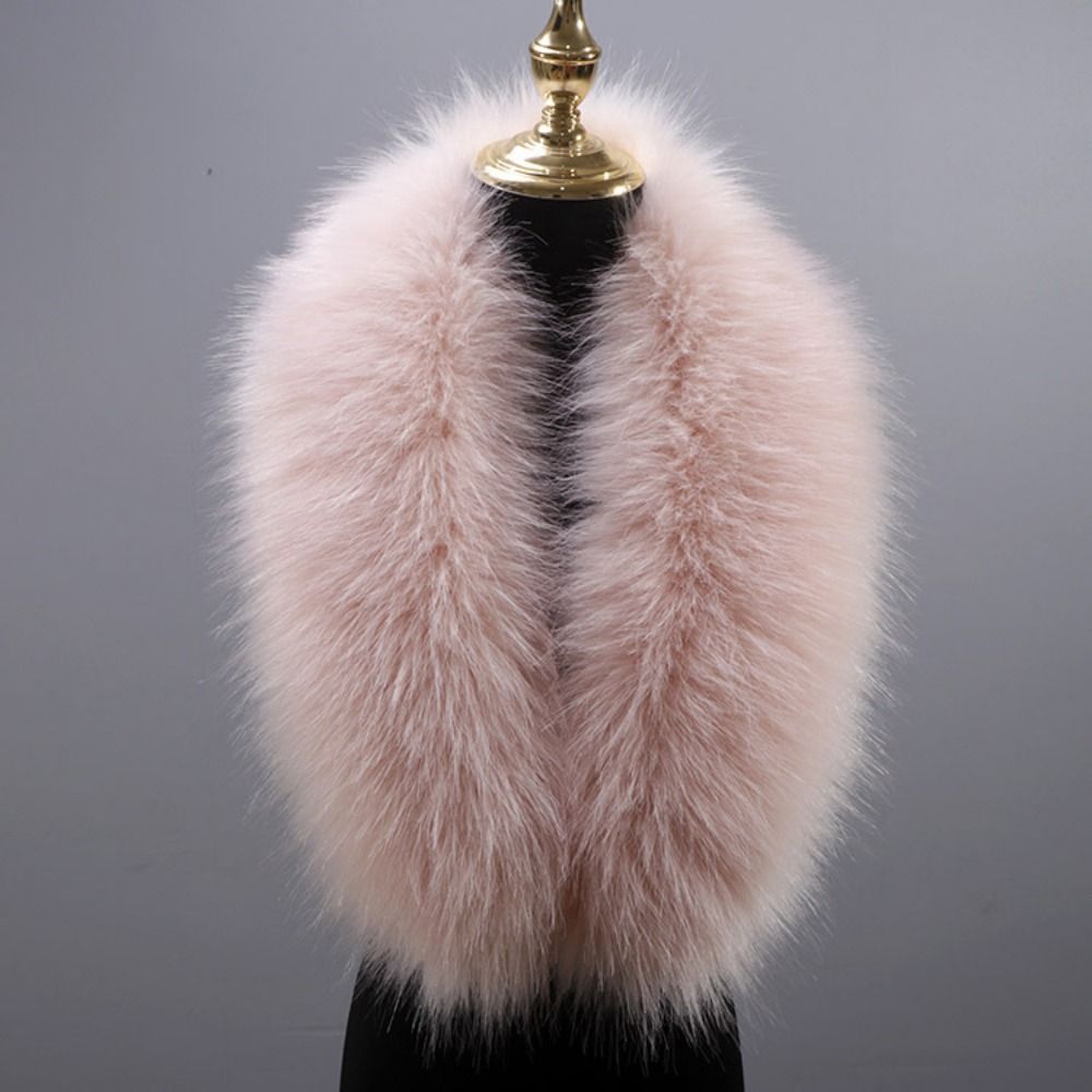 New 80cm Large Faux Fur Collar - Winter Clothing Hoodie incelemesi ve fiyatı