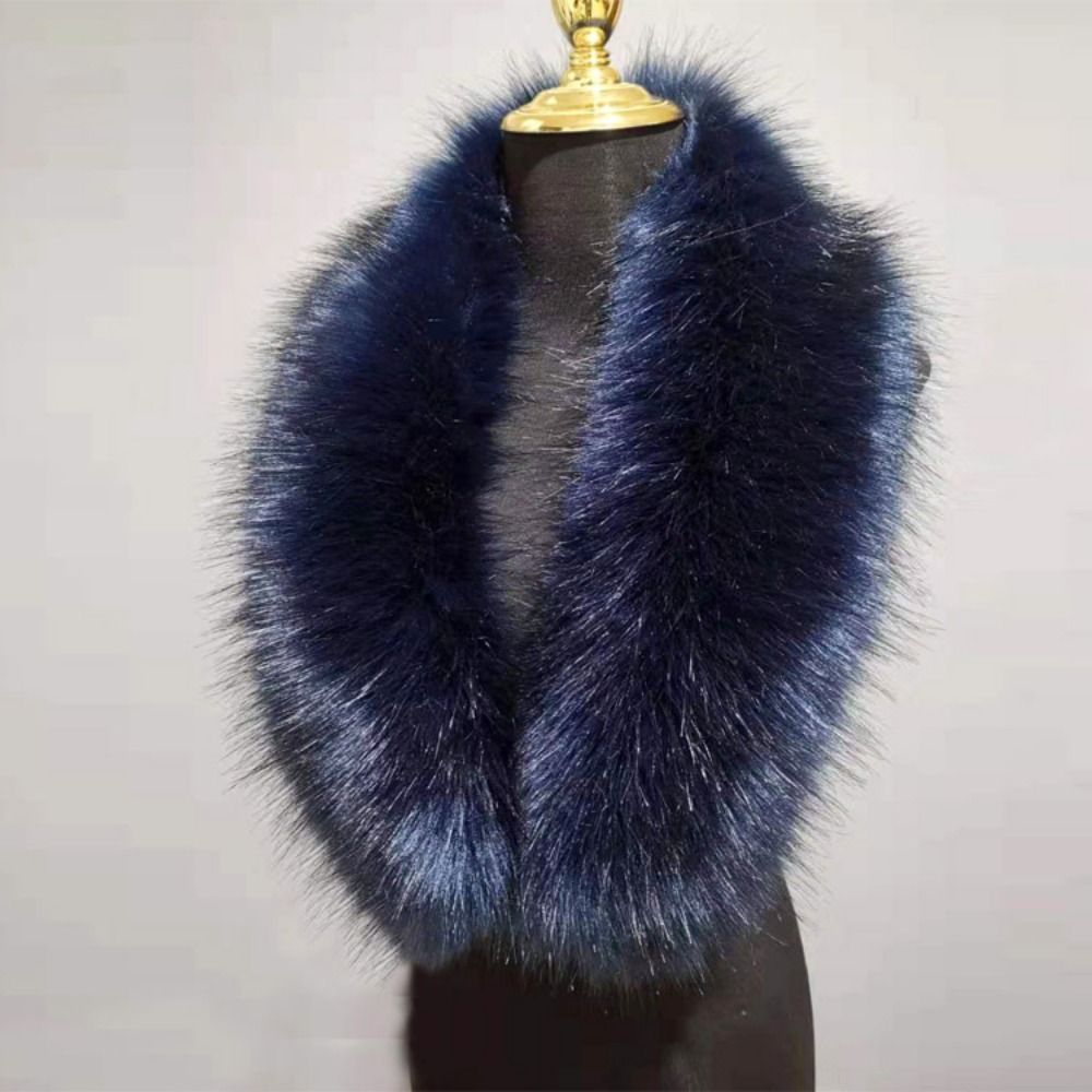New 80cm Large Faux Fur Collar - Winter Clothing Hoodie incelemesi ve fiyatı