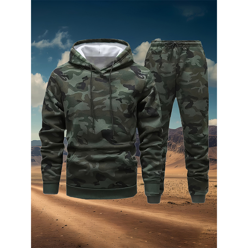 Autumn Camouflage 3D Print Hoo - Winter Clothing Hoodie incelemesi ve fiyatı