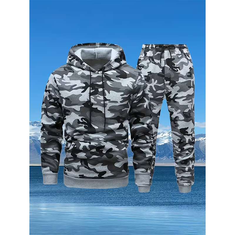 Autumn Camouflage 3D Print Hoo - Winter Clothing Hoodie incelemesi ve fiyatı