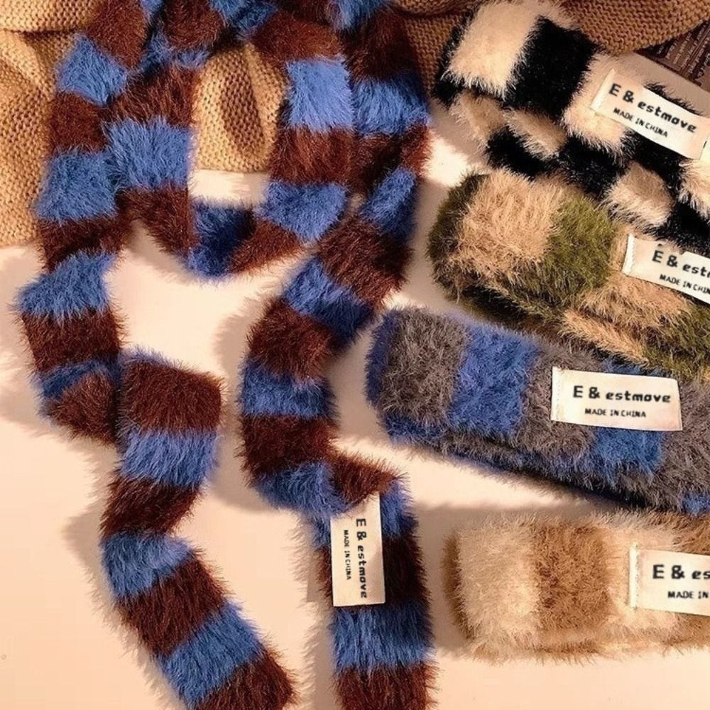 Knitted Y2K Girl Stripe Scarf  - Winter Clothing Girls incelemesi ve fiyatı