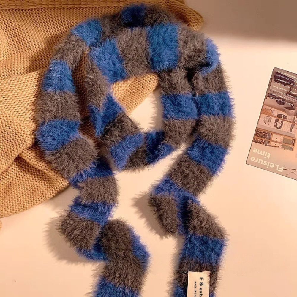 Knitted Y2K Girl Stripe Scarf  - Winter Clothing Girls incelemesi ve fiyatı