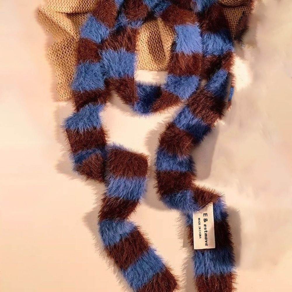 Knitted Y2K Girl Stripe Scarf  - Winter Clothing Girls incelemesi ve fiyatı