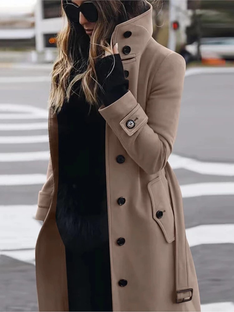 Women's New Woolen Coat Outerw - Winter Clothing Kids incelemesi ve fiyatı