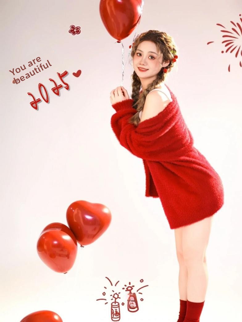 New Autumn Winter Red Sweater  - Winter Clothing Girls incelemesi ve fiyatı