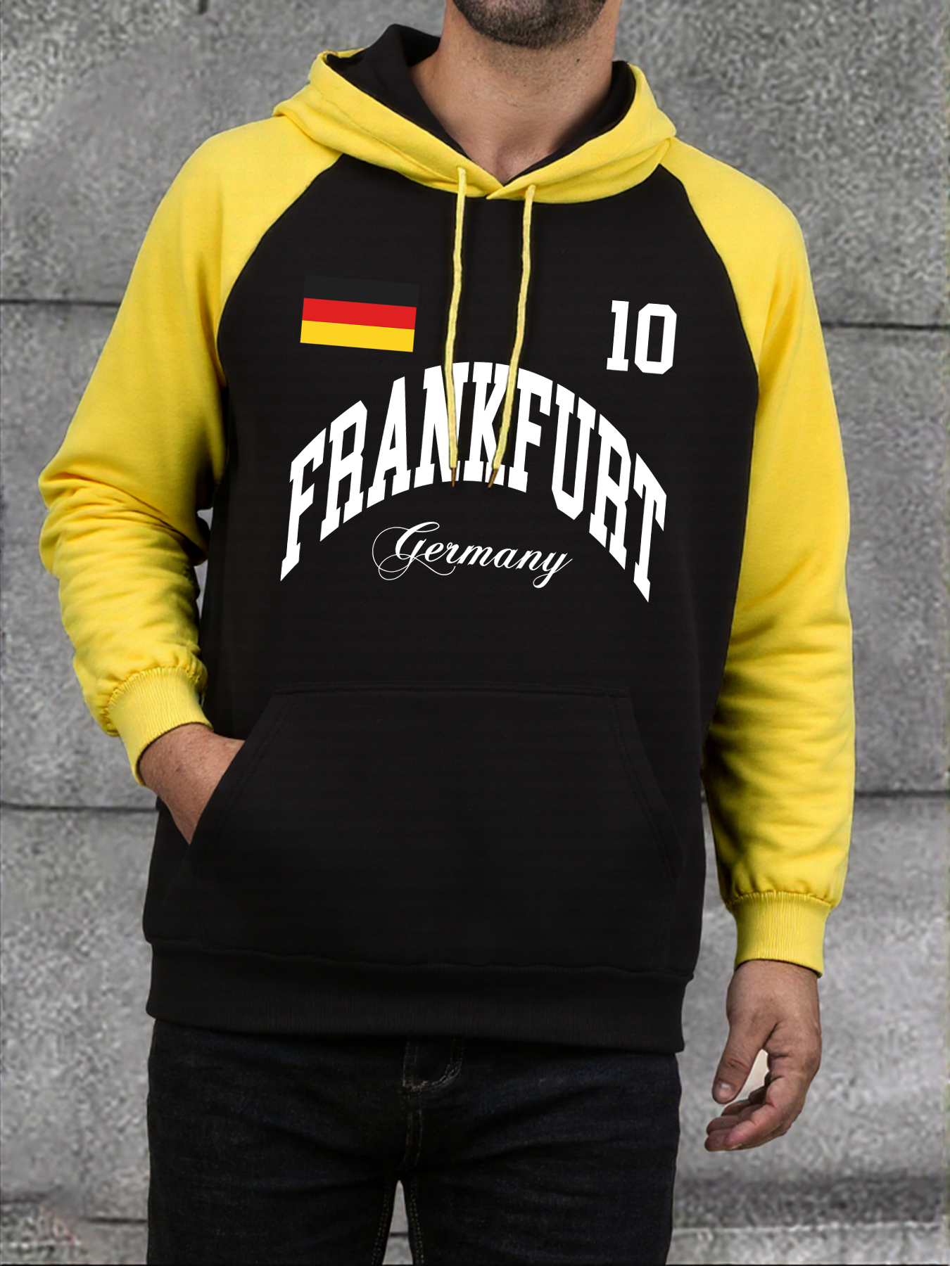 Frankfurt Germany Flag Letter  - Winter Clothing Germany incelemesi ve fiyatı